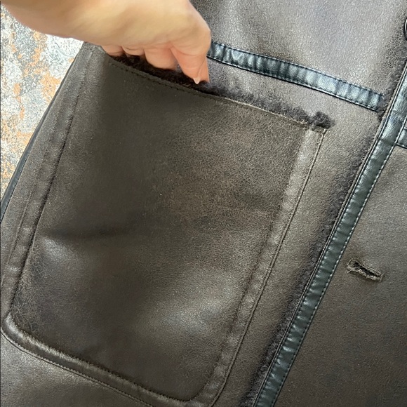 NWT Zara chocolate Brown reversable Coat - Picture 3 of 10